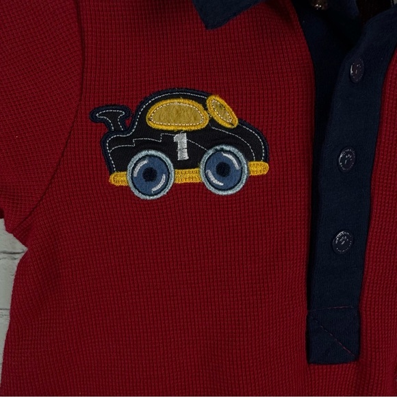 Buster Brown Vintage Baby Boy Race Car One Piece Size 3-6 Months - Picture 3 of 8